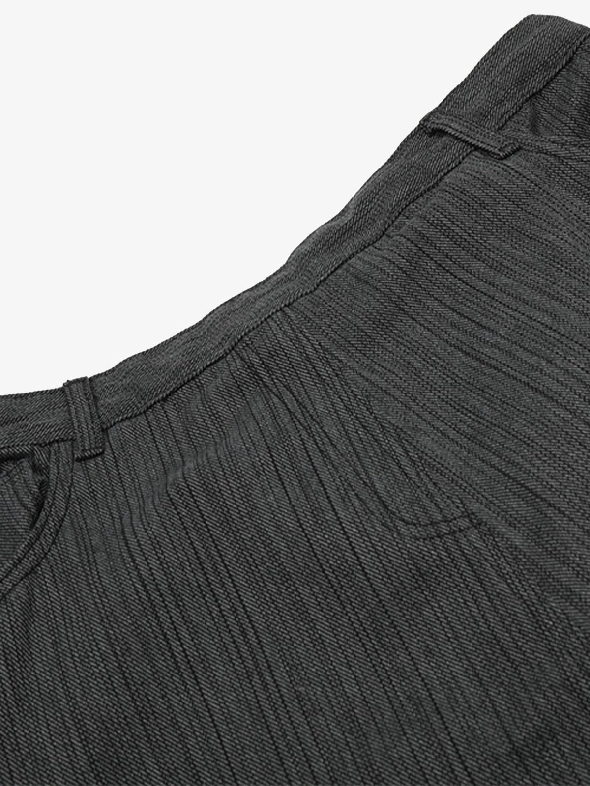 High-Waisted Wide-Leg Trousers with Vertical Stripes for Modern Style 