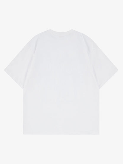 Cotton ME YOU Graphic Print Oversized T-Shirt for Men and Women?