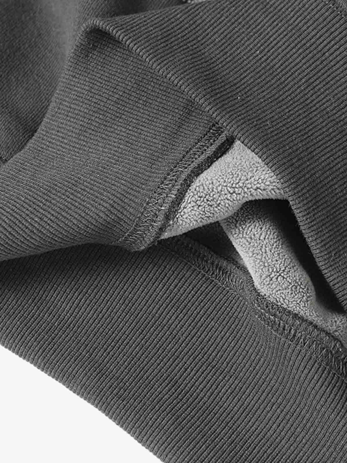 Distressed Patchwork Raw-Edge Layered-Hem Fleece Hoodie 