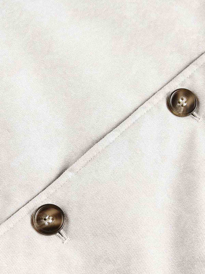 Winter Essential Faux Fur Trimmed Puffer Jacket with Arrow Buckle Design 