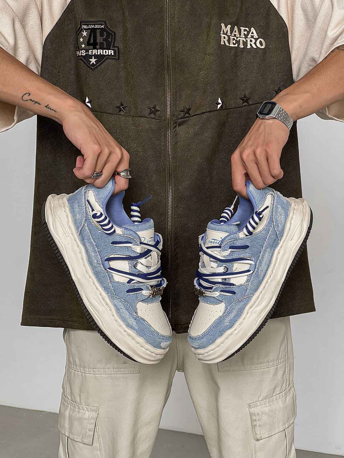 Stylish Denim-Style Sneakers for Everyday Wear 