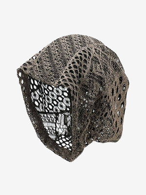 Retro Mesh Hollow Breathable Pile Hat 