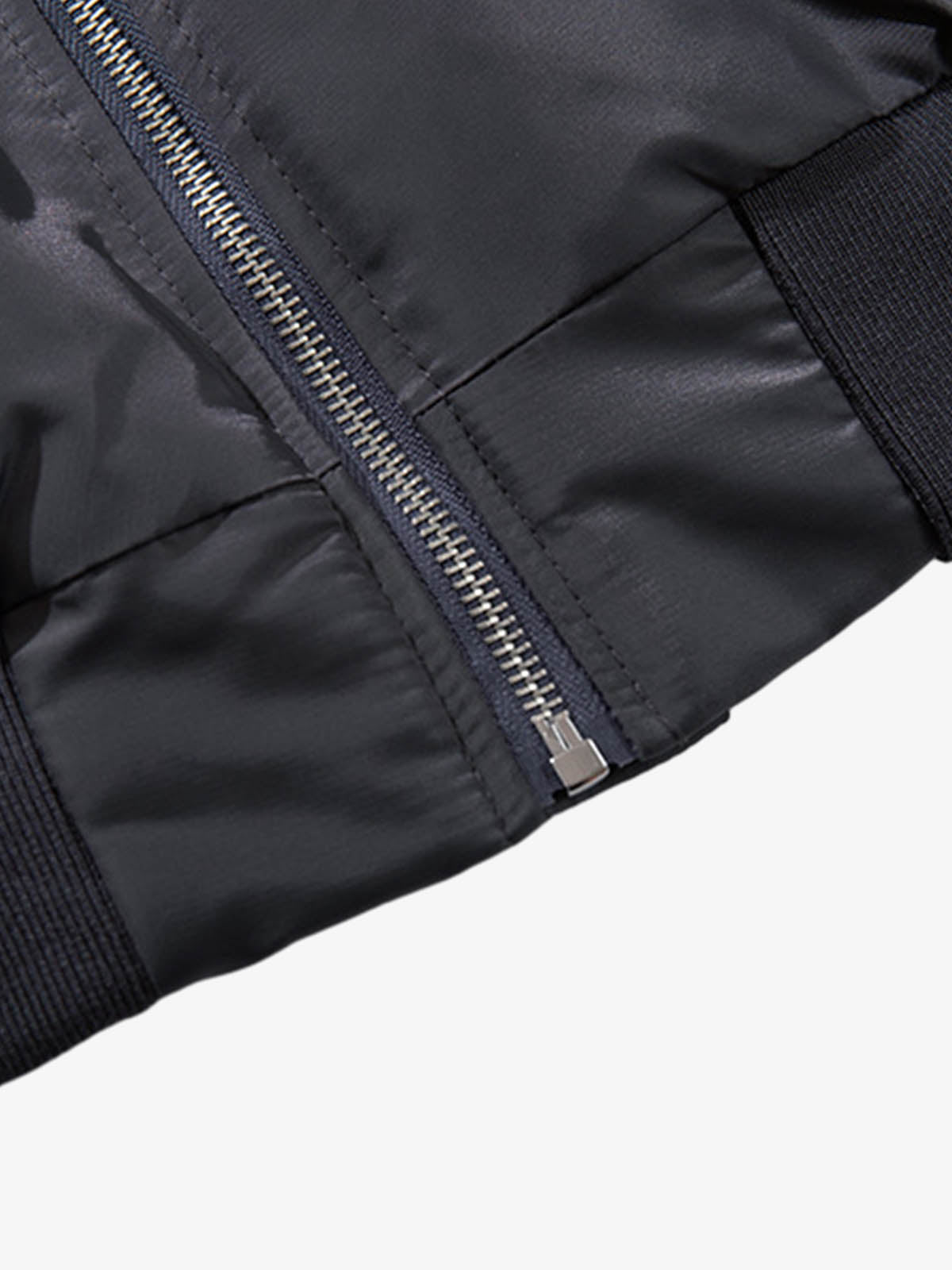Minimalist Zip Bomber Jacket 