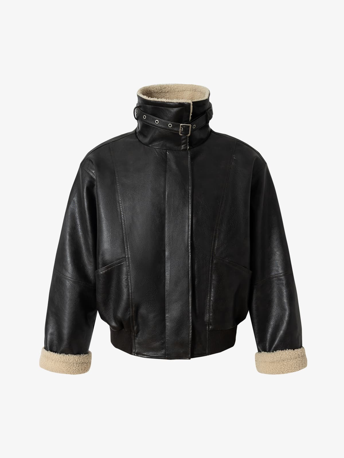 Stylish Aviator Jacket with Faux Fur Collar - Perfect for Casual and Fashionable Looks 