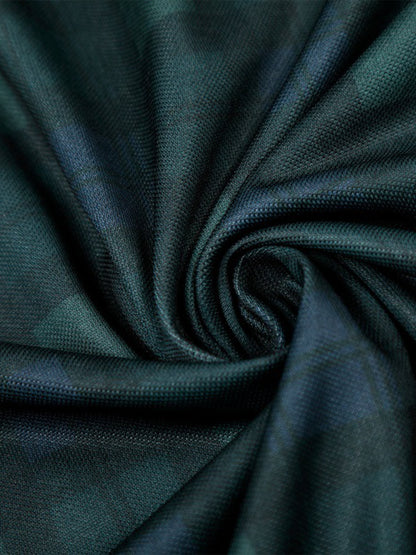 Polyester Long Sleeve Plaid Football Jersey with V-Neck and Team Logo Design?