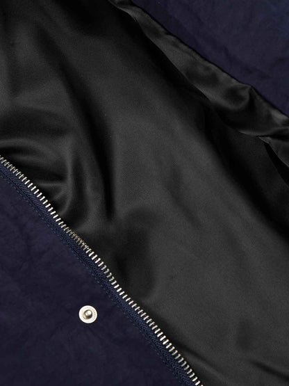 Street High-Neck Asymmetrical Placket Cotton Vest