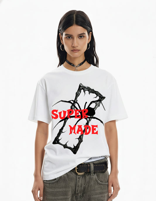 Gothic Spider Graphic T-Shirt