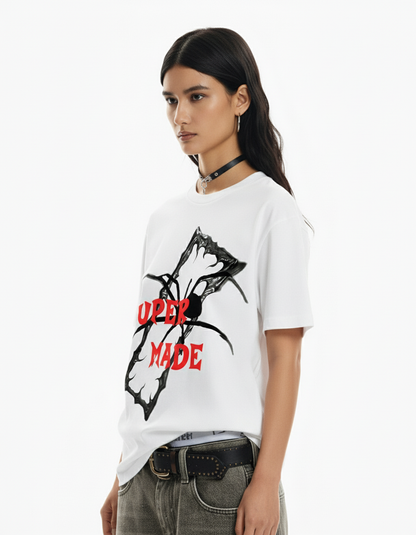 Gothic Spider Graphic T-Shirt
