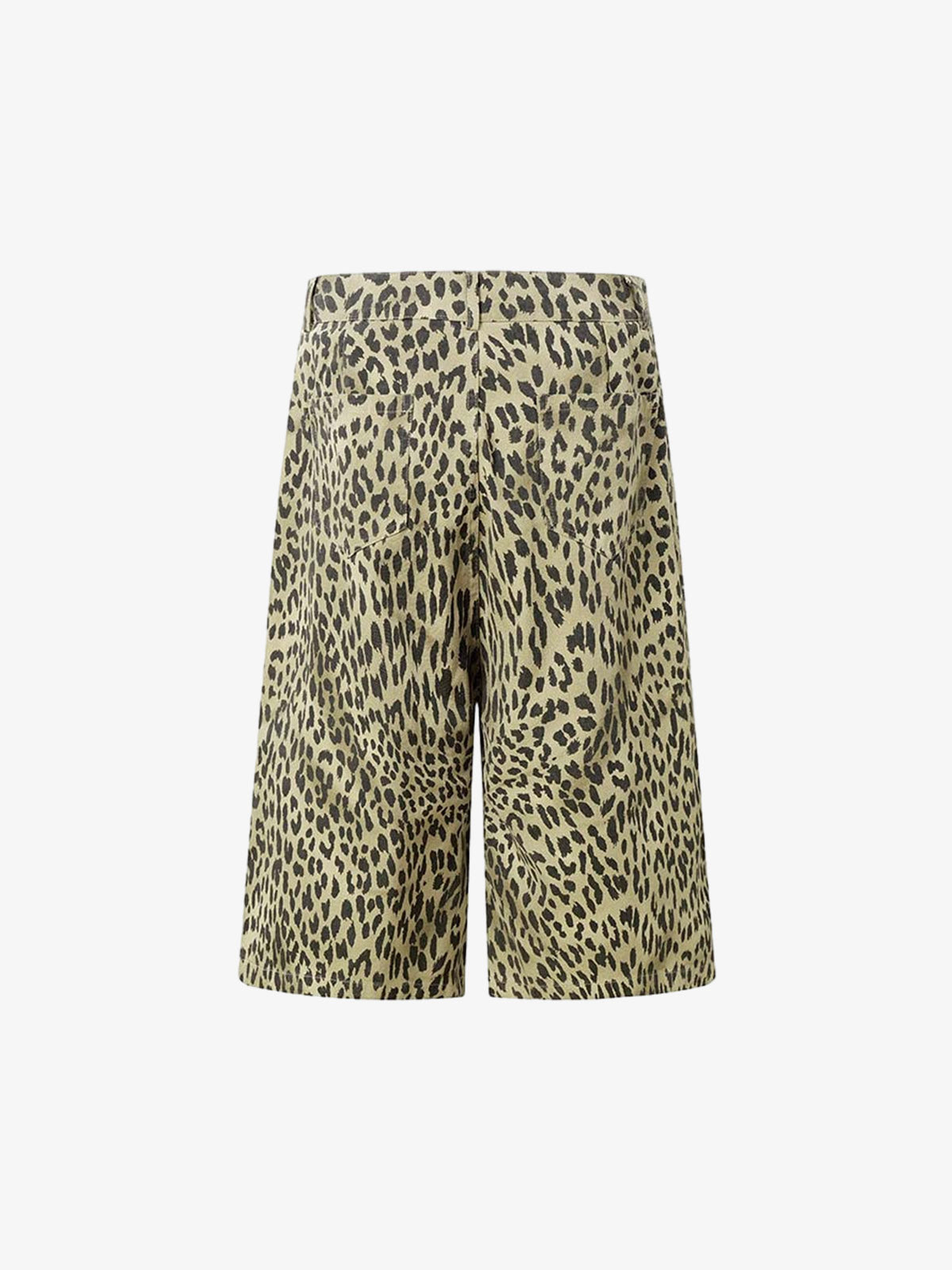 Cotton Leopard Print Bermuda Shorts for Men 