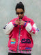 Thesupermade Pink Terry Patch Embroidered Hip Hop Baseball Jersey - 1965