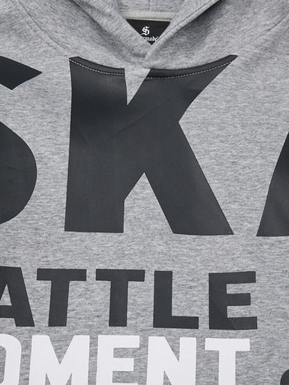 Stylish Hooded Sweatshirt with Bold Graphic Design for Everyday Wear 