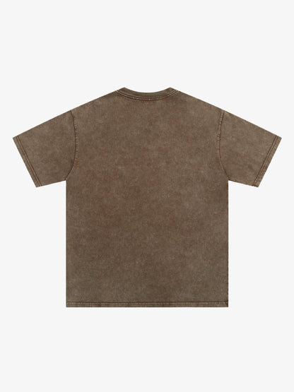 Distressed Sleeveless Crop Top with Barbed Wire Graphic Design 