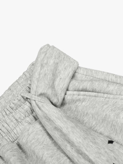 Cross-Printed Wide-Leg Culottes with Elastic Waistband 