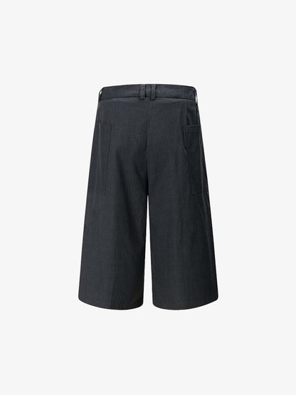 Plaid Cotton Cargo Shorts for Men - Oversized Fit with Multiple Pockets?