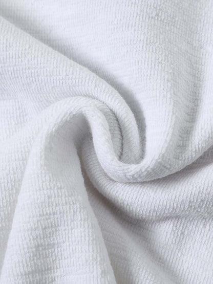 Cotton Blend Long Sleeve Henley Sweater with Graphic Print and Star Motif Design 