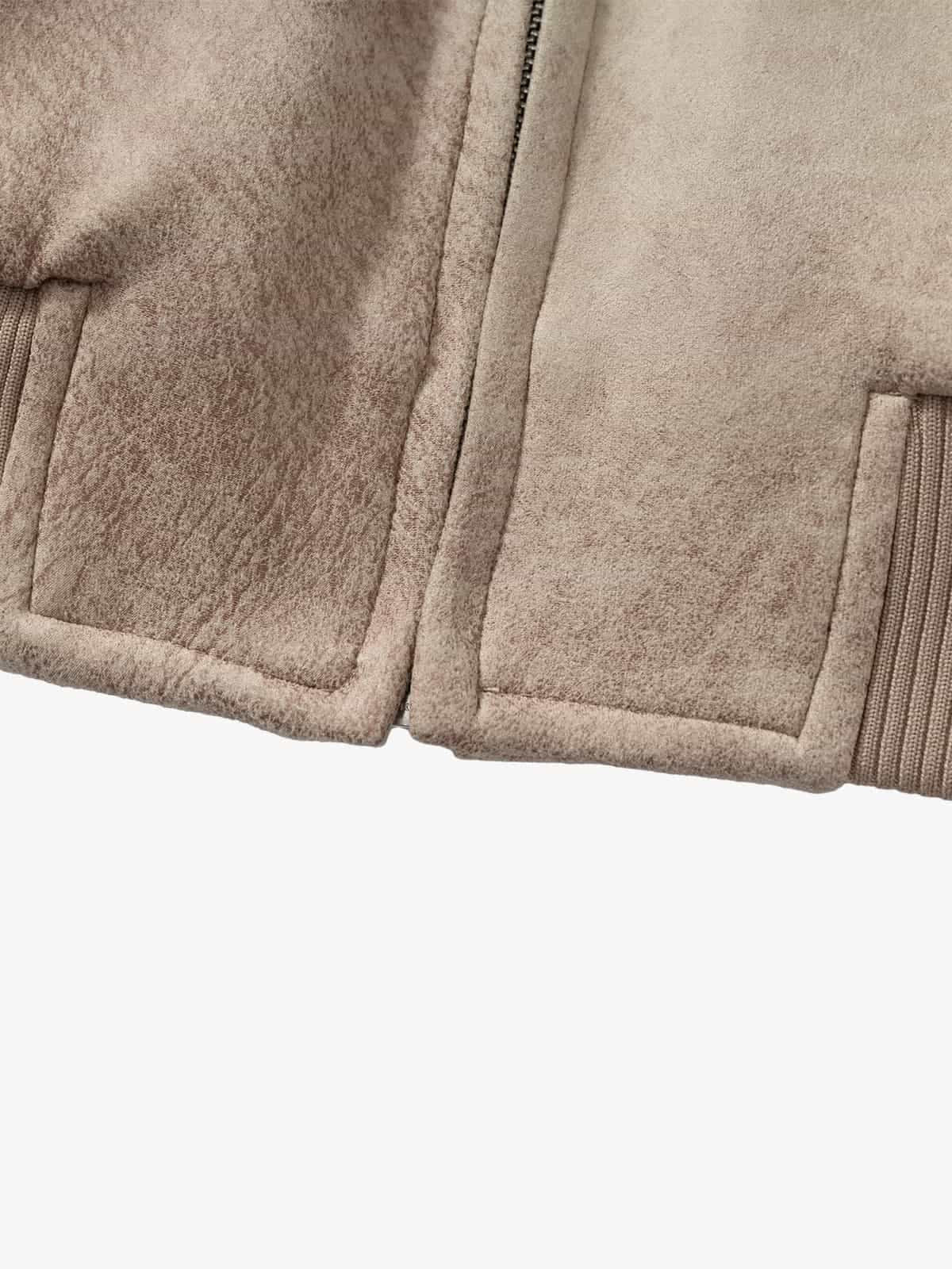 Winter-Ready Corduroy Jacket with Faux Fur Trim for Men 