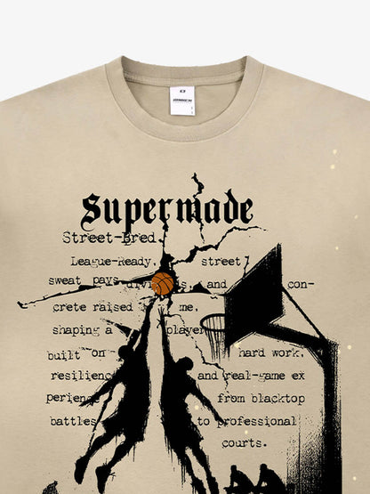 thesupermade Street Basketball  training pattern T-Shirt 