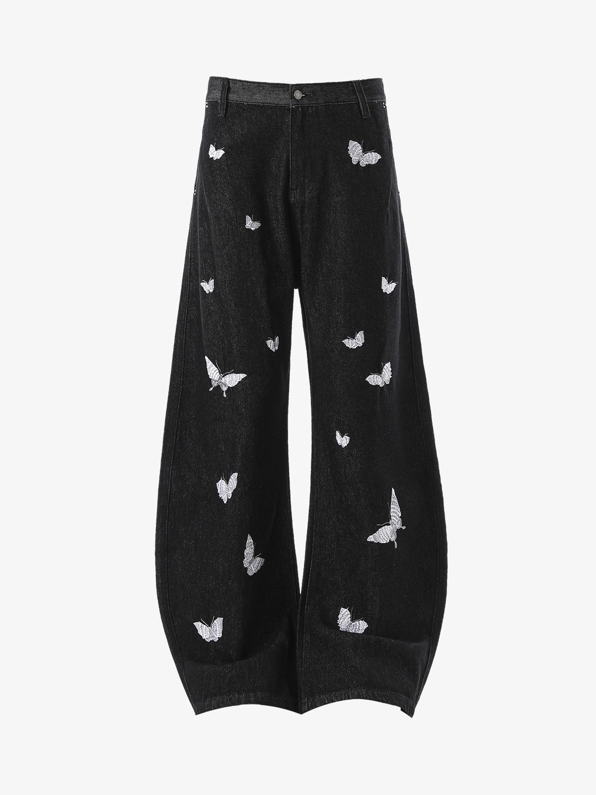 Butterfly Embroidered Scimitar Jeans 