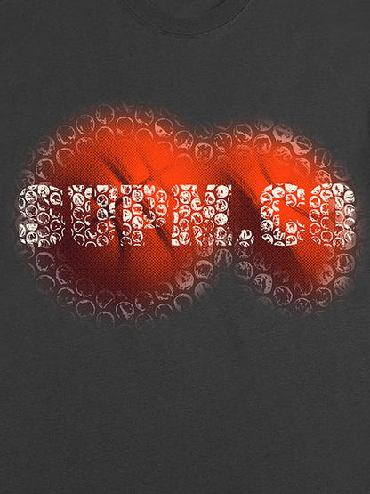 thesupermade-Foam texture basketball pattern print – Loose streetwear trendy T-shirt 