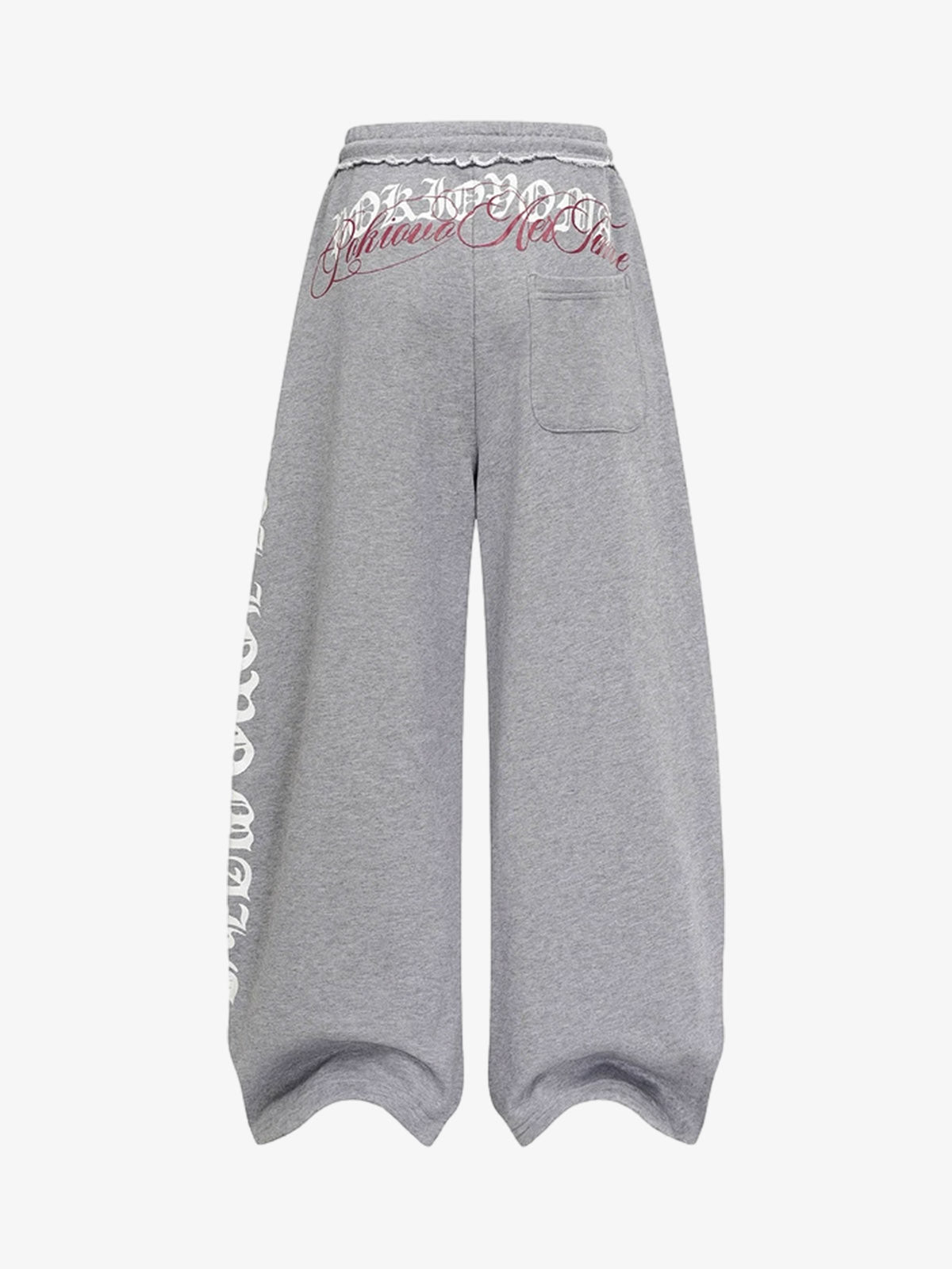 Stylish Wide-Leg Sweatpants with Unique Embroidery for Casual Wear 