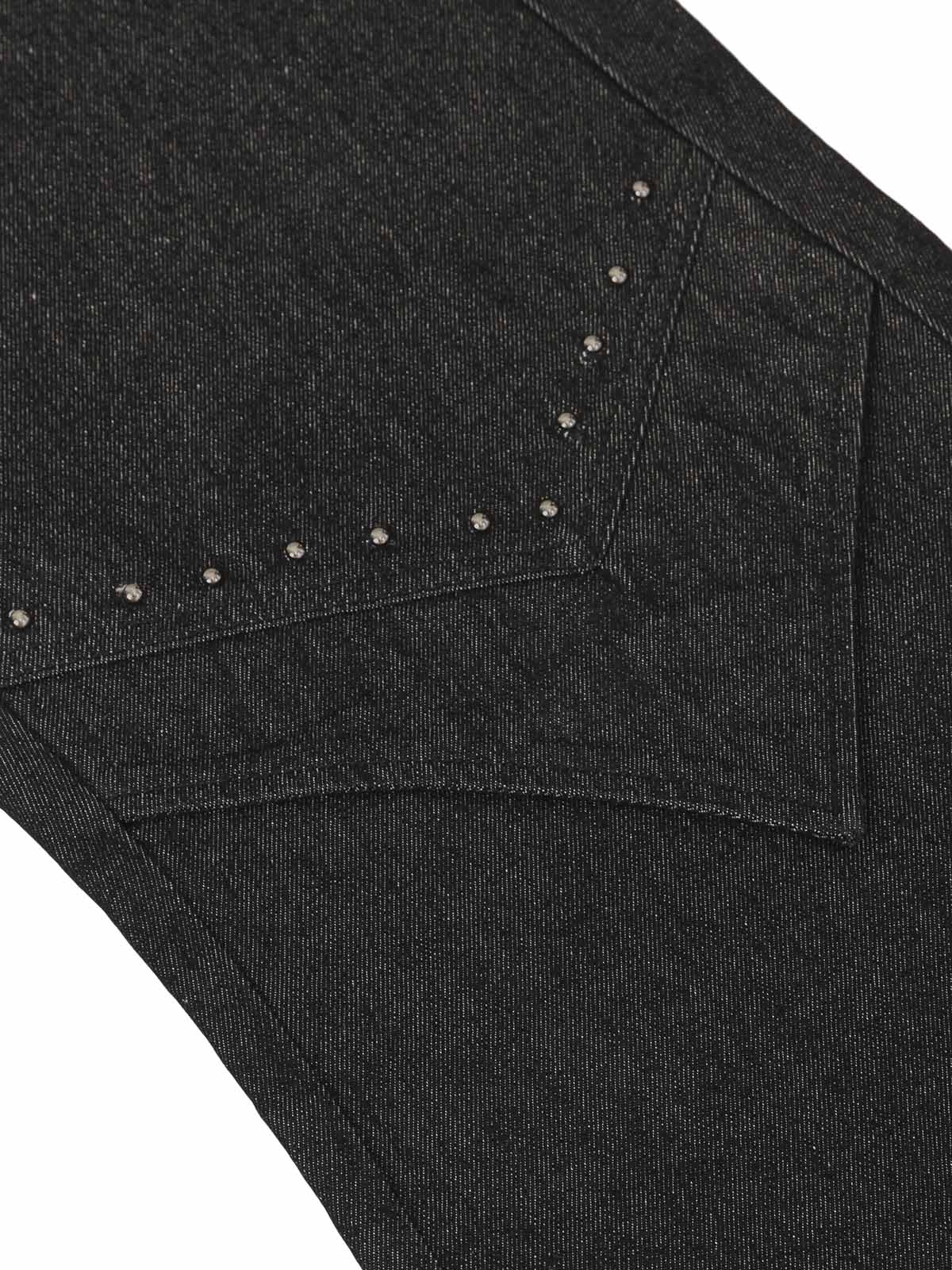 Deconstructed Rivet Scimitar Jeans 