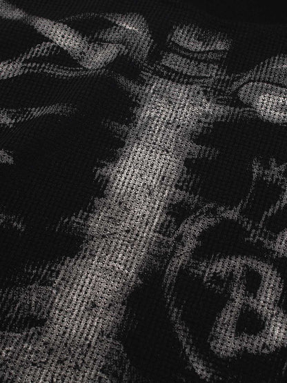 Thesupermade Skeleton Print Long-sleeved T-shirt 