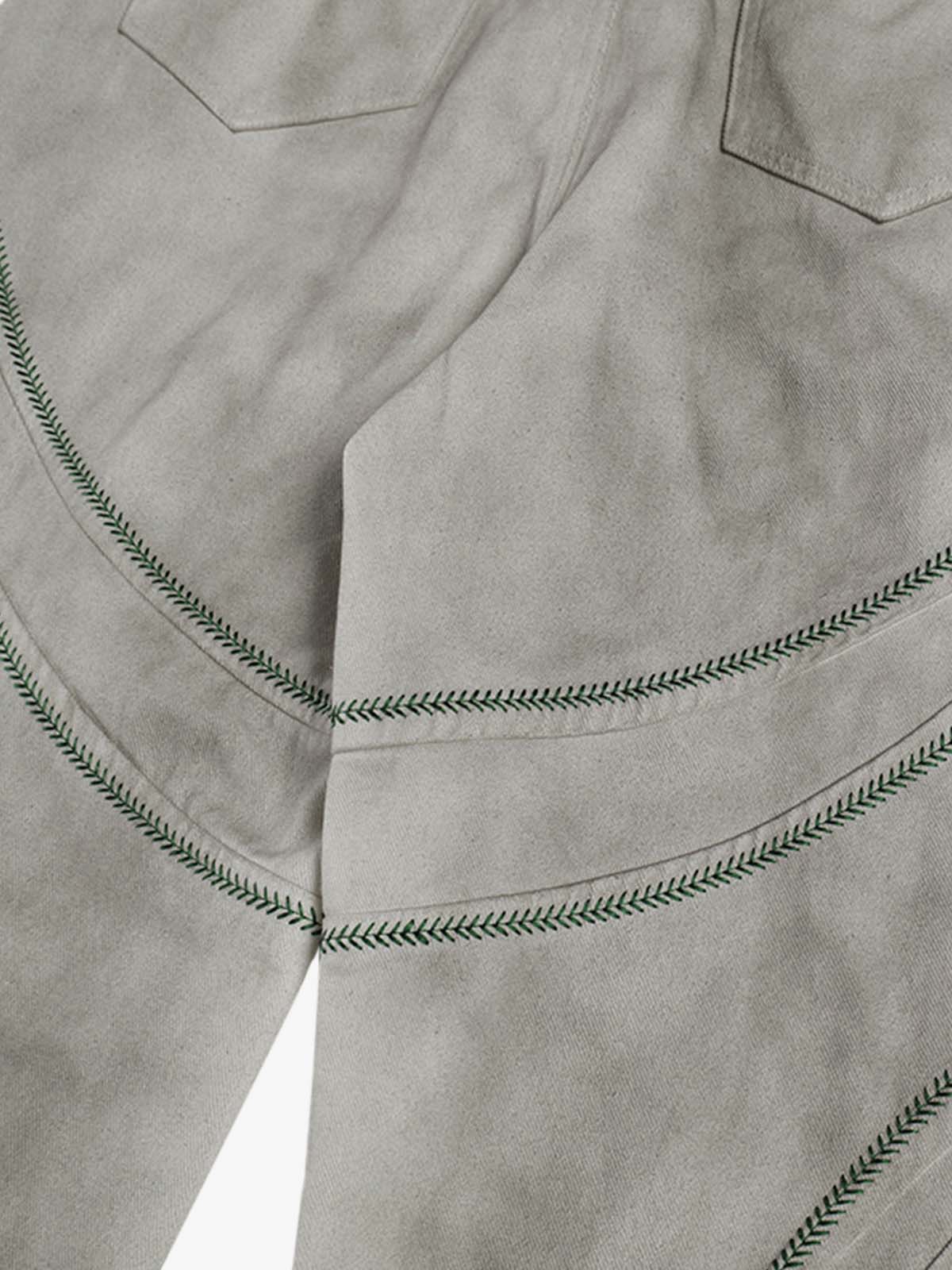 Stylish Wide-Leg Trousers with Unique Embroidered Design for Women 