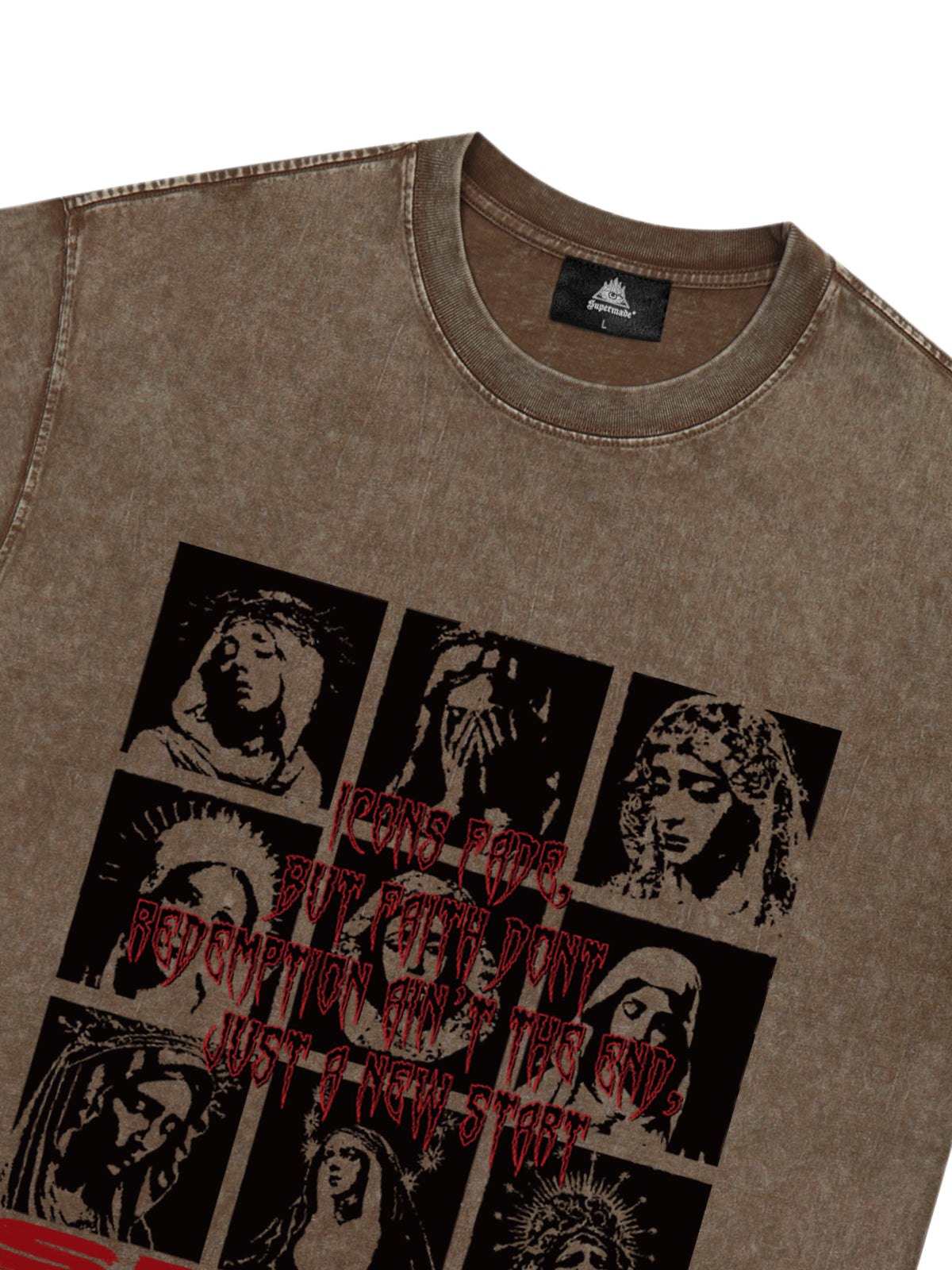 Original Saint Slogan Graphic T-Shirt 