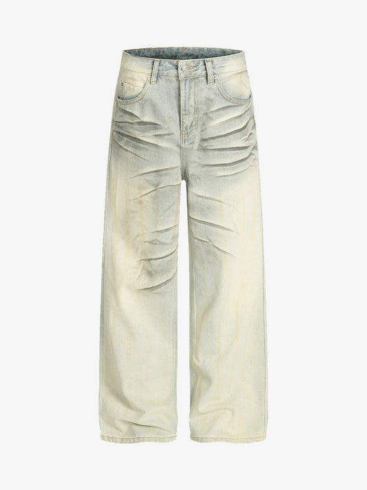 Distressed Wide-Leg Jeans for Women - Fashionable and Comfortable Denim Trousers 