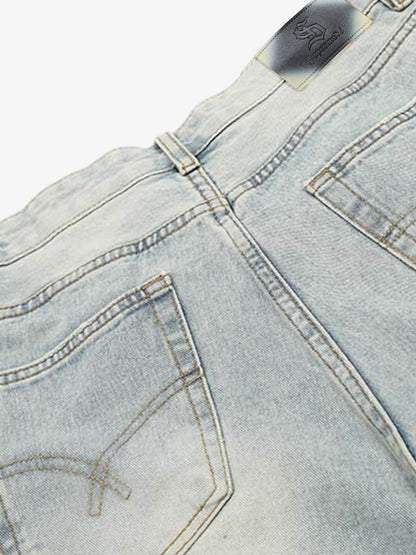 Light Wash Denim Wide Leg Bermuda Shorts for Women High Waist Casual Summer Style?