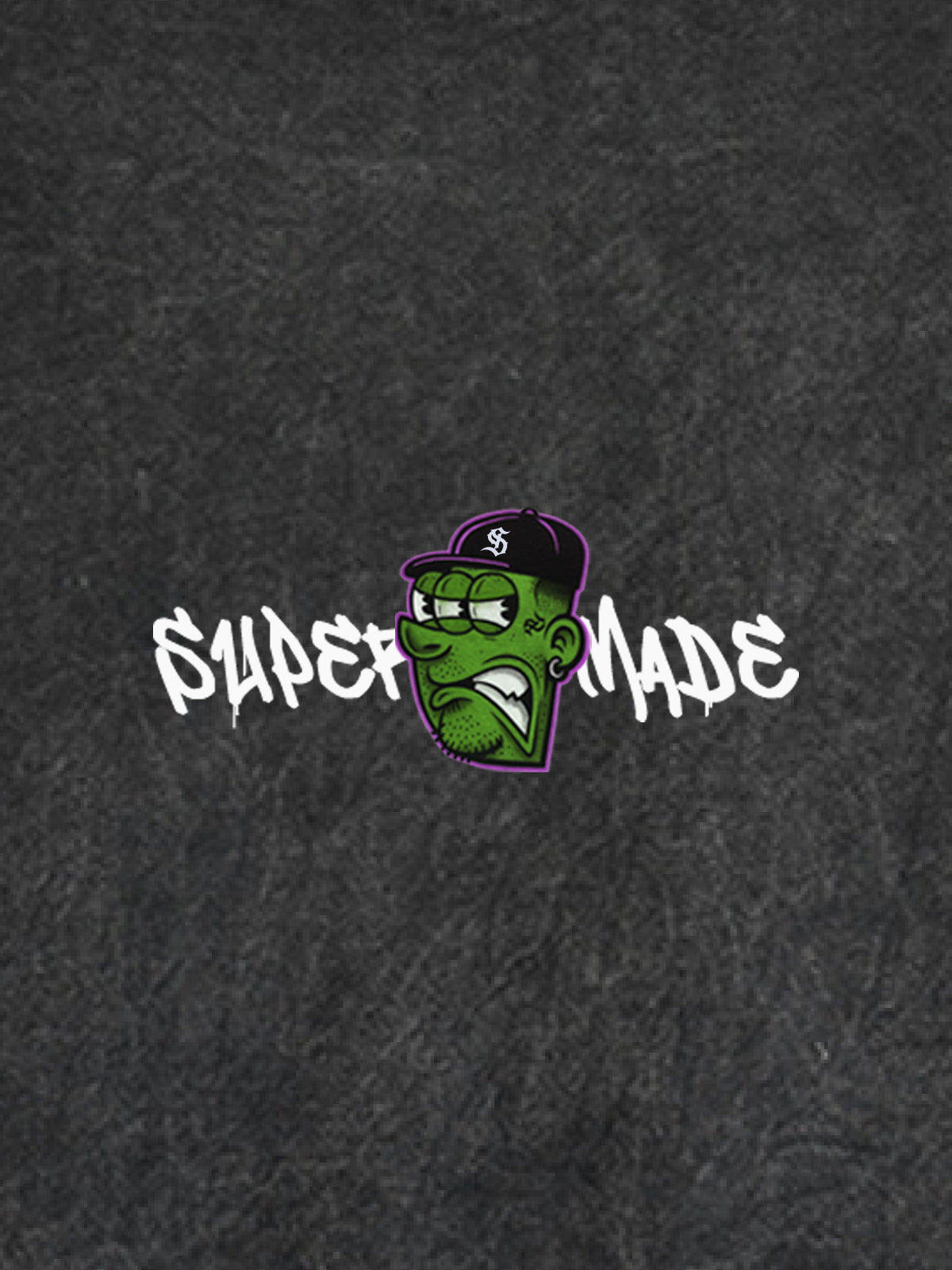 Original Fun Face Print Graphic Hoodie 