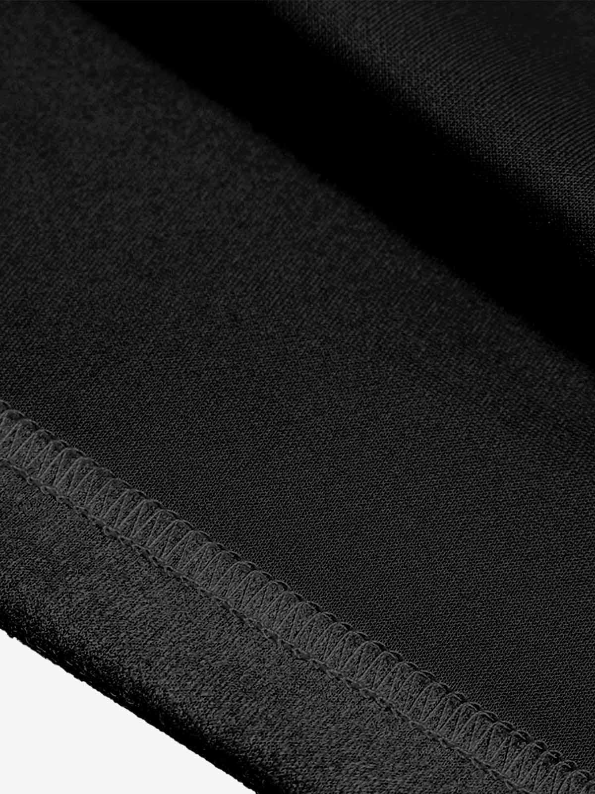 Metallic Print Suede Crew Neck T-Shirt 