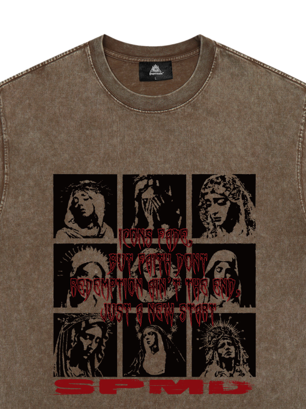 Original Saint Slogan Graphic T-Shirt 