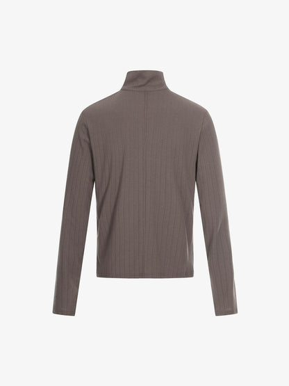 Retro Punk Print Knit Cardigan Long Sleeve Top