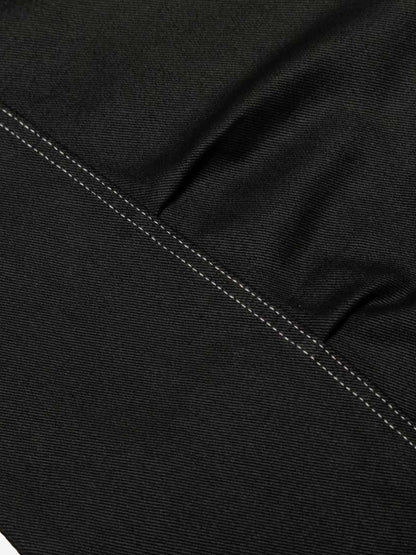 Contrast Stitch High-Waist Wide-Leg Barrel Jeans 