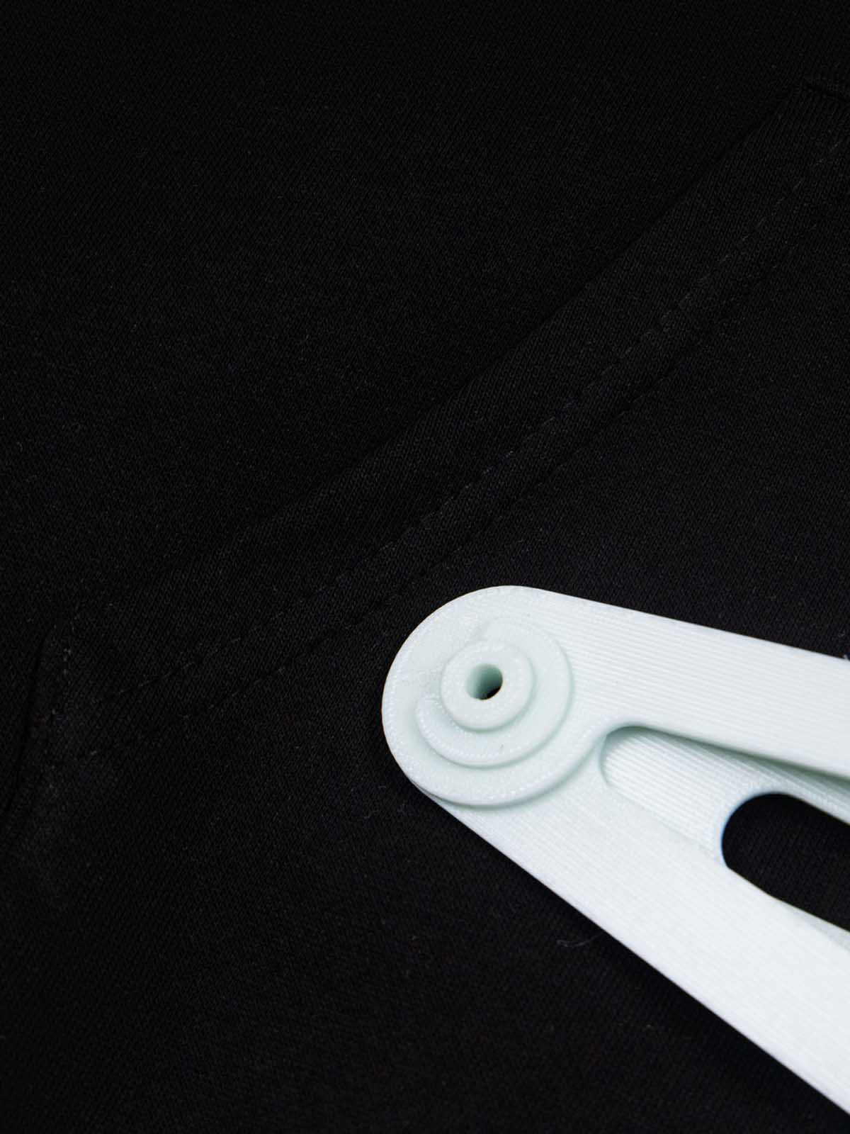 Cotton Blend Hoodie with Hair Clip Print Design for Men and Women?