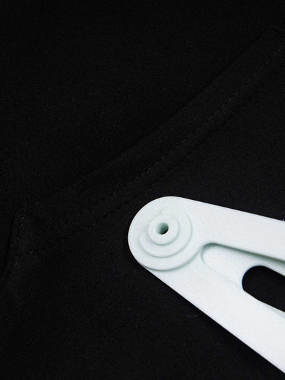 Cotton Blend Hoodie with Hair Clip Print Design for Men and Women?