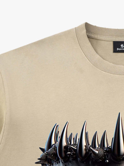 Snake and Sword Graphic T-Shirt with Bold Statement Design 