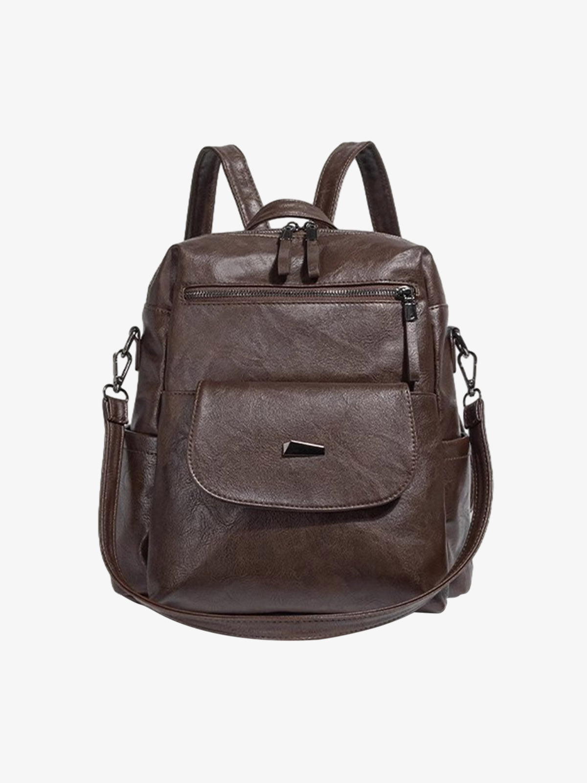 Suede Simple Dual-Use Large Capacity Backpack 