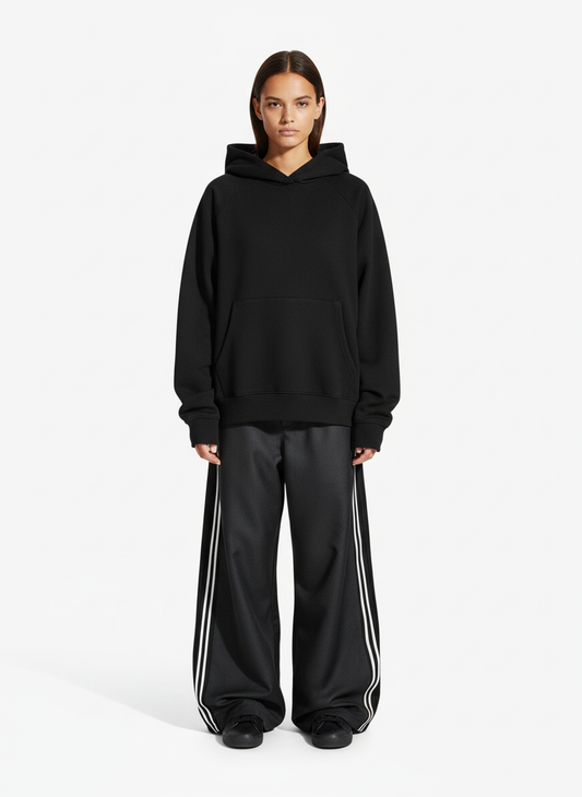 Double Waistband Panel Strap Barrel Pants