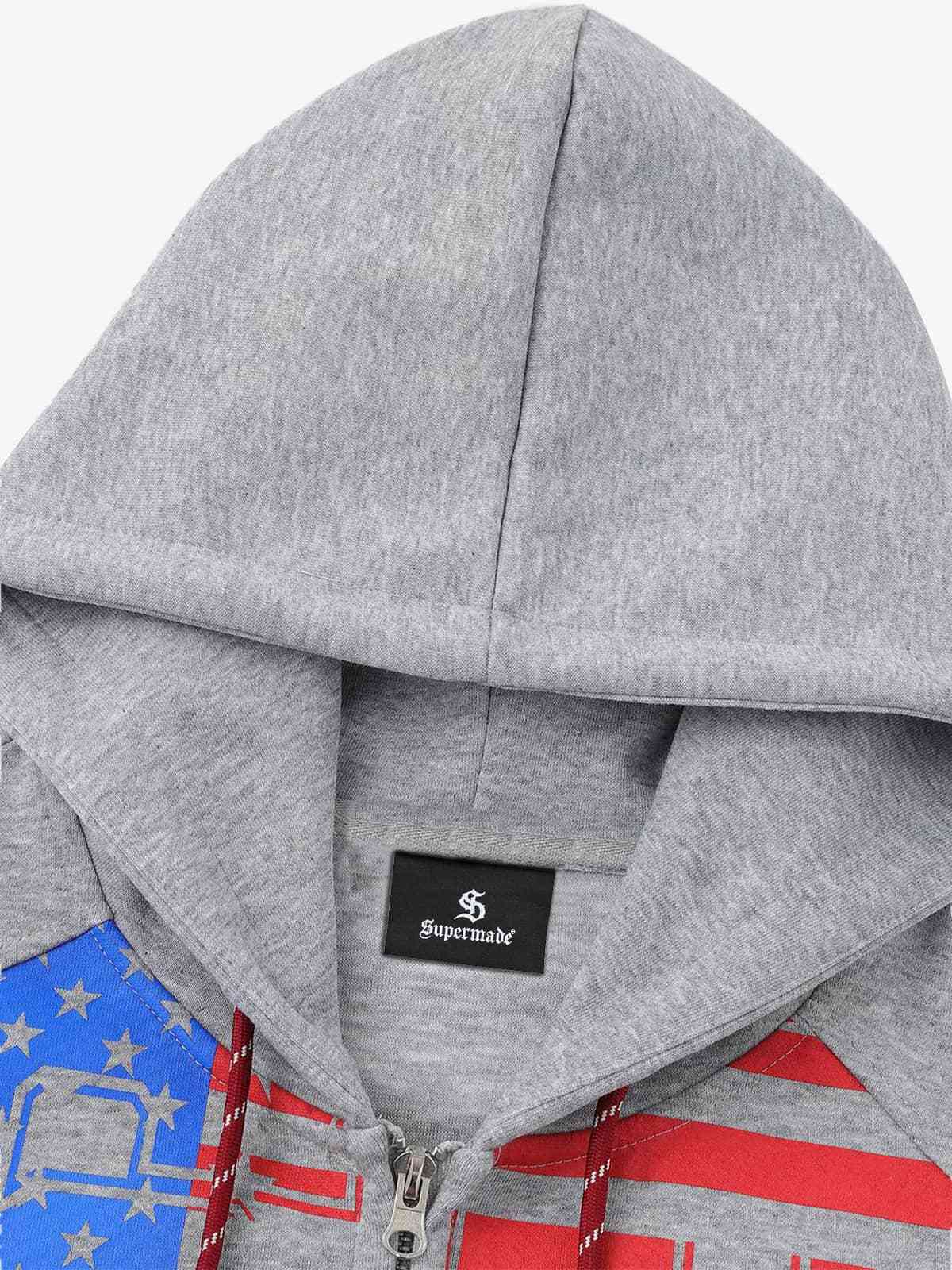 Rretro Sporty Hooded Sweatshirts