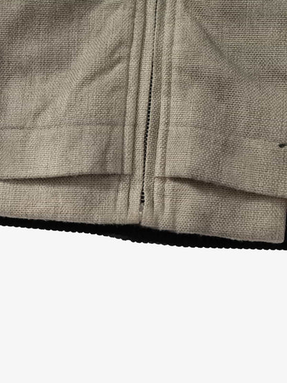 Winter-Ready Corduroy Jacket with Faux Fur Trim for Men 