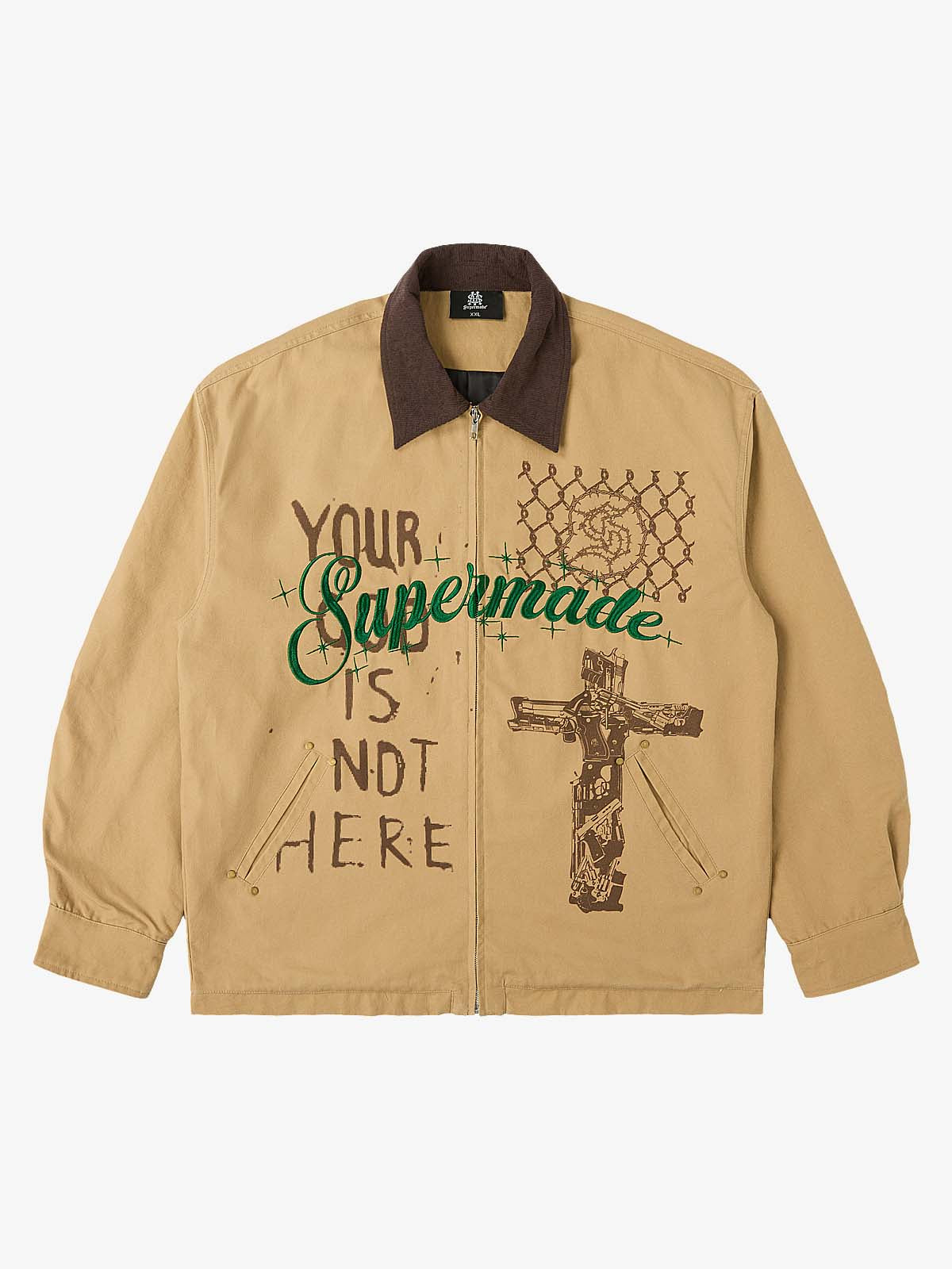 Supermade Retro Slogan Embroidered Canvas Set 