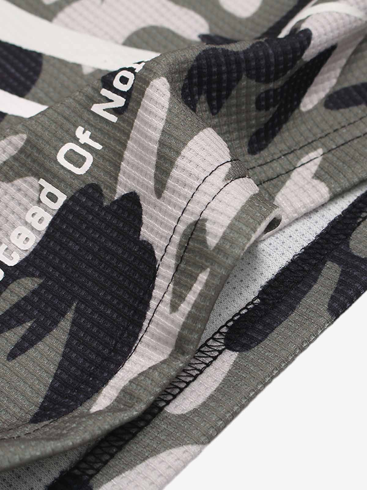 Thesupermade Camouflage Skull Print Long-sleeved T-shirt 