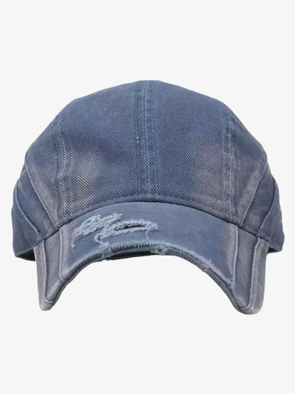 Washed Cotton Canvas Baseball Cap - Black, Vintage Style Adjustable Hat for Men and Women?