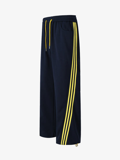 Striped Loose Drape Pants 