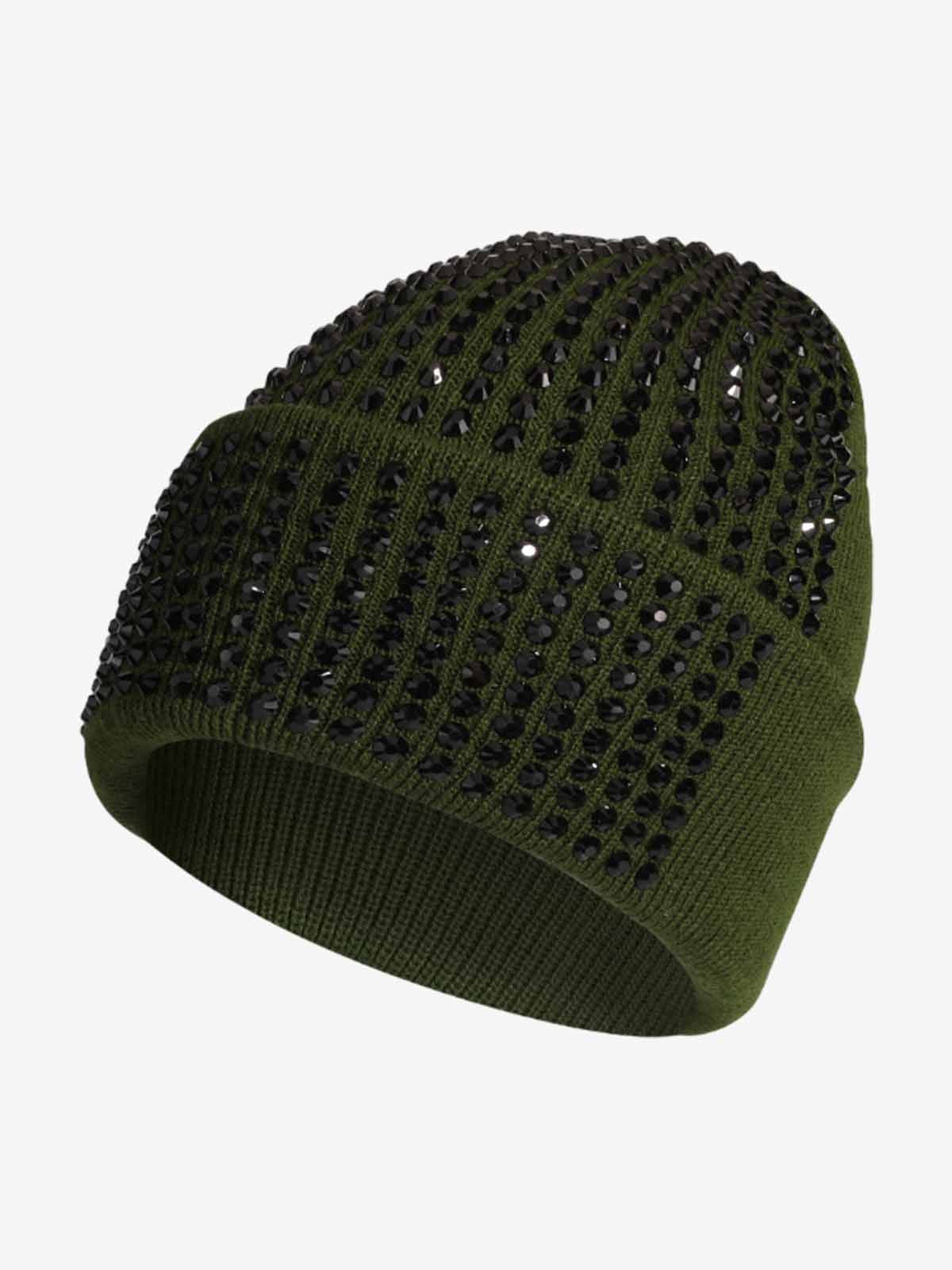 Knitted Rhinestone Beanie Hat with Sequins and Sparkle Design for Women and Men Fashion Winter Warm Cap?