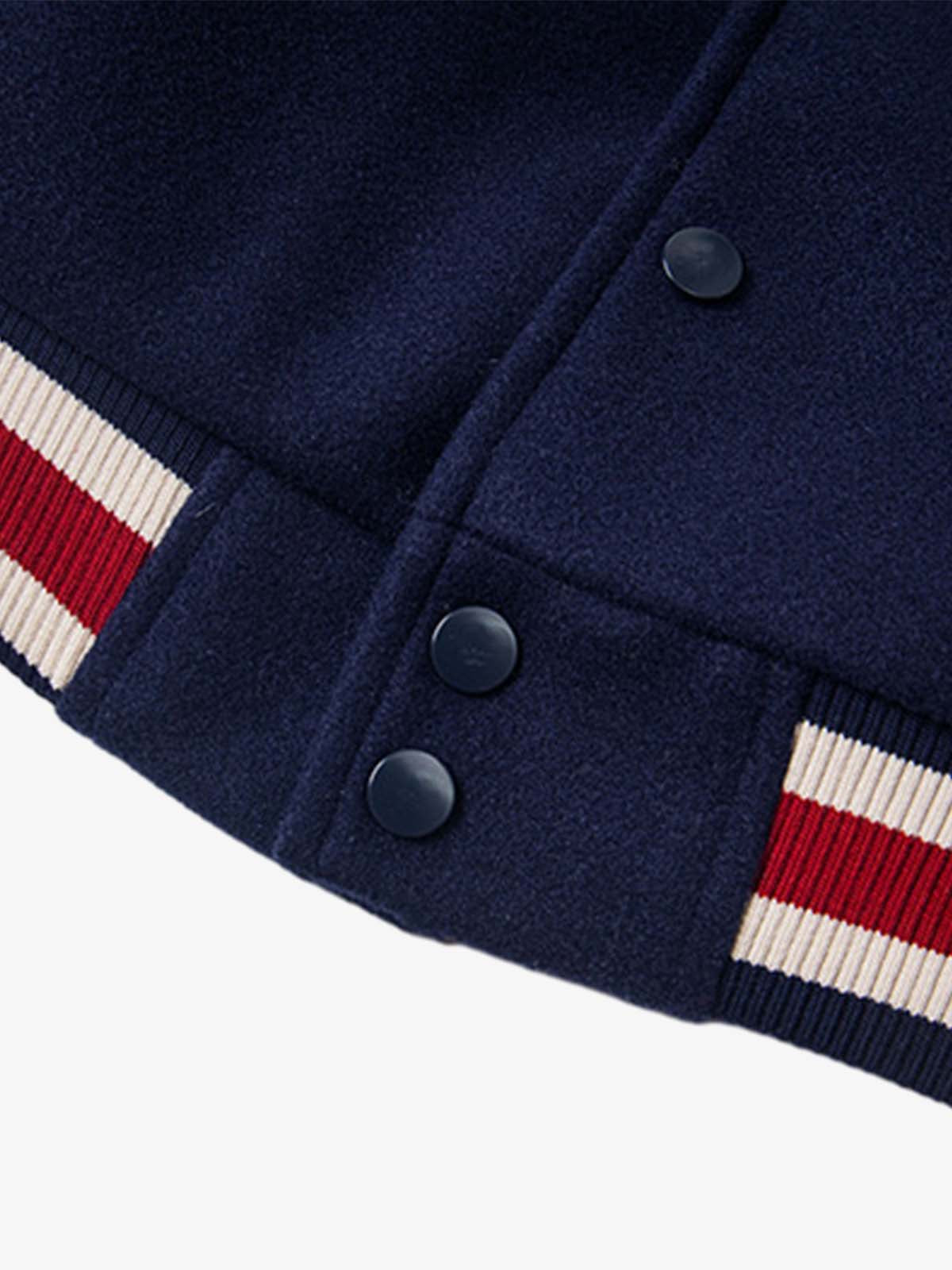 Baseball Stitch Embroidered Varsity Jacket