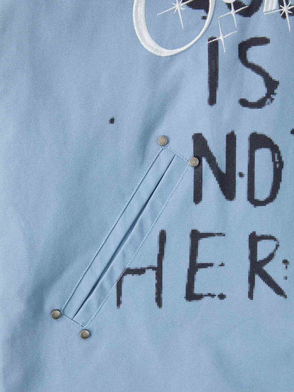 Supermade Retro Slogan Embroidered Canvas Set 