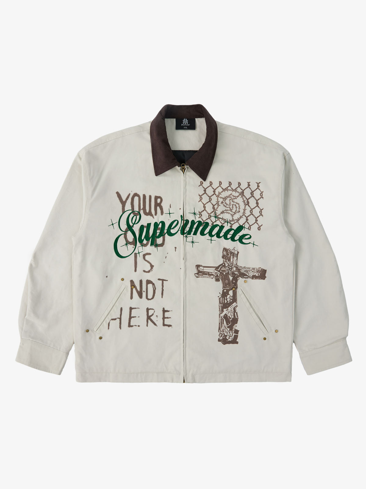 Supermade Retro Slogan Embroidered Canvas Set 